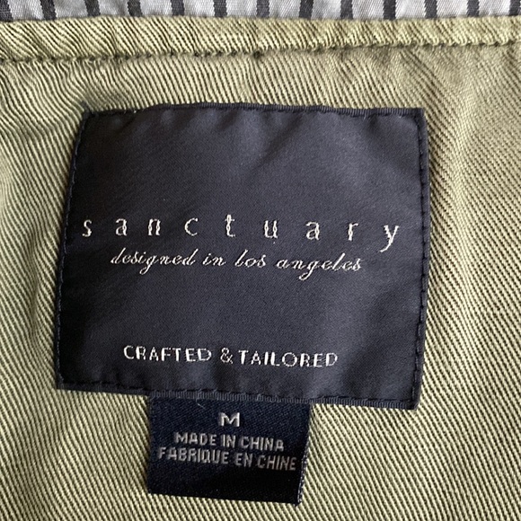 Sanctuary three-quarter length, hooded spring jacket with zip and snap closure. - Picture 7 of 8